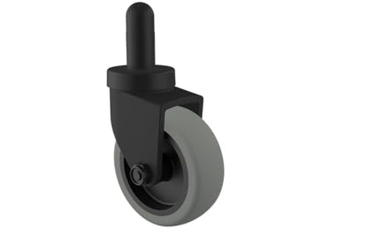 3 Inch Mop Bucket Replacement Casters Set of 4 Heavy Duty Non-Marking TPR Caster Wheels No Brake for Rubbermaid Mop Models 7570-l2,7571,7580,7581 Wavebrake(Black) - style: 3 Inch-19/32"x1-4/9"