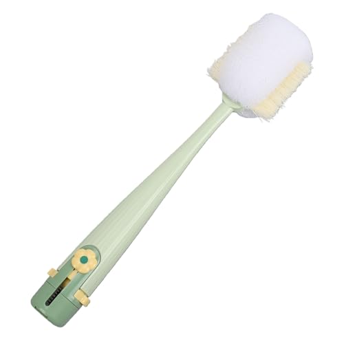 RiToEasysports Bottle Brush 5 in 1 Water Bottle Cleaner Brush with PP ABS Nylon Silicone and 304 Stainless Steel, Crevice Sponge U Shape Straw Brushes with Stand Base for Cups Lids (Green) - color: Green