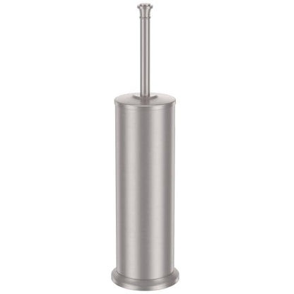 Stain Nickel Toilet Brush and Holder，Extra Long Handled Toilet Brush for Bathroom，Stainless Steel Heavy Duty Toilet Bowl Brush,Removable Inner Bowl,Deep Cleaning Dense Bristles Brush -Space Saving - color: Stain Nickel