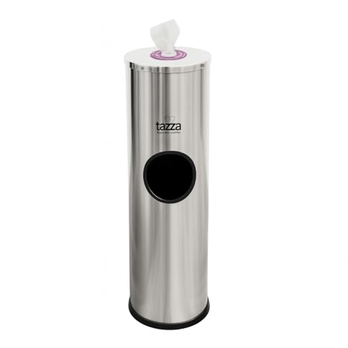 Tazza Budget Gym Equipment Wipe Dispenser – Ultra-Discount Model with Lift-Off Access, Compact Wipes Holder & Built-in Trash Can