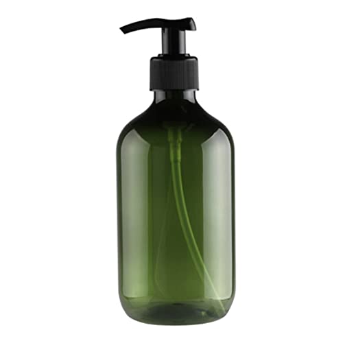 Empty Pump Bottle Refillable Lotion Shampoo Liquid Dispenser Shower Gel Container 300ml Green