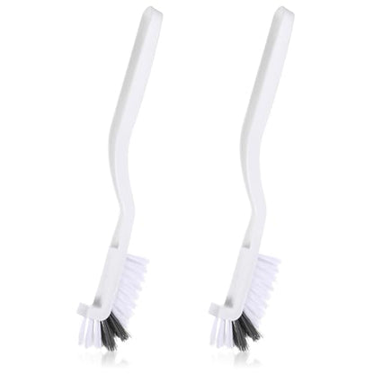 JJUNW 2Pcs Kitchen Scrub Brush, Angle Cleaning Brush, Right Angle Scrub Brush for Sink Household Dish Pot Pan Edge Corners, for Small Space Crevice Cleaning with Stiff Bristles (2)