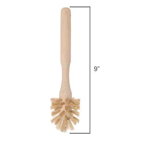 Redecker Espresso Cup Cleaning Brush, Soft Horsehair Bristles, 8.5 Inch Brush for 2 to 4 oz Cups, Made in Germany - size: 8-2/3-Inches