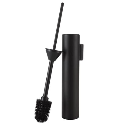 BGL Toilet Brush and Holder Set Matte Black Wall Mounted for Bathroom Round Design - color: Matte Black-wall Mount