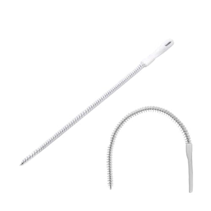 SagaSave 2 Pcs Sewer Drain Brush Bendable Long Pipe Cleaners Flexible Cleaning Tool Reusable Spiral Cleaning Brush for Tube, Kitchen, Pipes, Dishwasher, Drains (45cm)