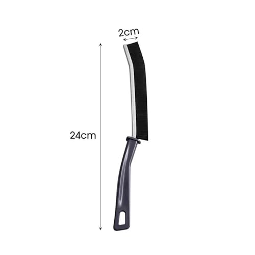 Cleaner Brushes for Shower Floor Line, Hard Wearing Grout Gap Cleaning Brush Kitchen Toilet Tile Joints Dead Angle Hard Bristle(Black- 1PC) - color: Black- 1pc