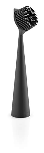 EVA SOLO | Dishbrush Silicone | Robust Washing-up Brush with a Practical & Effective Kitchen Scrubber Edge | Multipurpose Cleaning Brush | Danish Design, Functionality & Quality | Black - color: Black