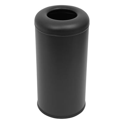 15.5 Gallon Trash Can Open Top, Stainless Steel Garbage Can, Heavy Duty Commercial Round Trash Bin, Industrial Waste Basket Container, Metal Garbage Cans for Restaurant, Kitchen, Office