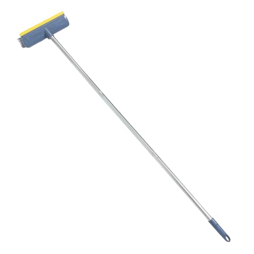 SOLUSTRE Cleaning Brush for Bathroom Grout Stiff Hard Broom for Indoor Floor Cleaning - color: Dark Blue