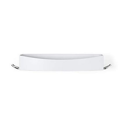 Better Living Clever Flip Shower Shelf, Basket or Shelf, Wall Mounted Shower Caddy Organizer with Removable Hooks, Multi-Purpose, No Drilling Adhesive, 16.88" x 4" x 2.88", White - color: White/Chrome, style: Flip Shower Shelf