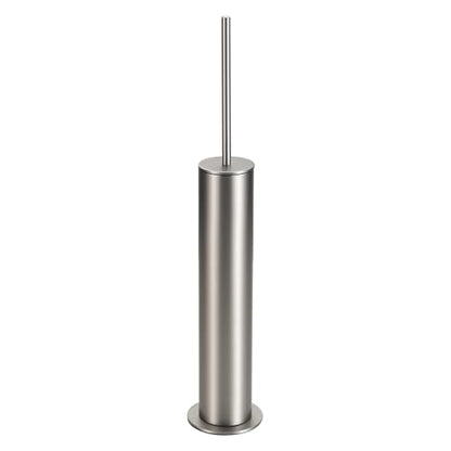 BGL Toilet Brush and Holder Set, Heavy Duty 304 Stainless Steel, Round Base and Long Handle for Bathroom Deep Cleaning, Drip-Proof, Space Saving for Storag, Stainless Steel - color: Stainless Steel