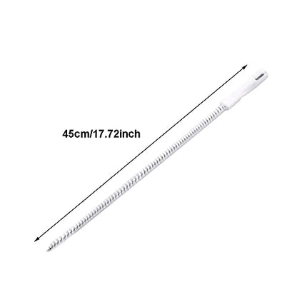 SagaSave 2 Pcs Sewer Drain Brush Bendable Long Pipe Cleaners Flexible Cleaning Tool Reusable Spiral Cleaning Brush for Tube, Kitchen, Pipes, Dishwasher, Drains (45cm)