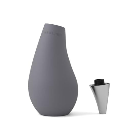 Kitchen Bathroom Counter top Squeezable Soap Dispensers Tear Drop Shape Bottle (Gray, ~7oz) - color: Gray, size: ~7oz