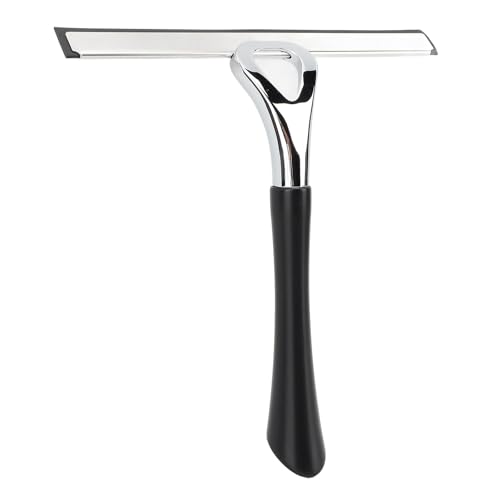 All Purpose Shower Squeegee, Stainless Steel Glass Squeegee Wiper for Shower Doors, Tile Shower Walls, Bathroom, Window, Glass, Car Mirrors and Kitchen 8.86 x 9.45in