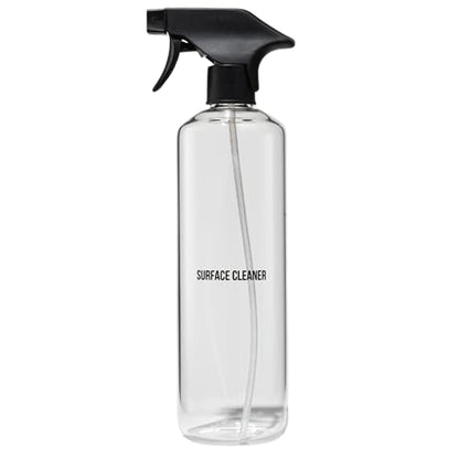 Public Goods Empty Glass Spray Bottle for Multi-Surface Cleaner | Refillable Spray Bottle for Cleaning | Made with Borosilicate Glass for Countertops, Tile, Floors, Appliances | BPA Free | 24 Oz - style: Empty Glass Bottle