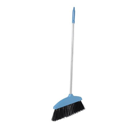 Sosoport Soft Bristle Broom with Long Handle Lightweight Indoor and Outdoor Cleaning Broom for Home and Patio for Kitchen and Lawn Use