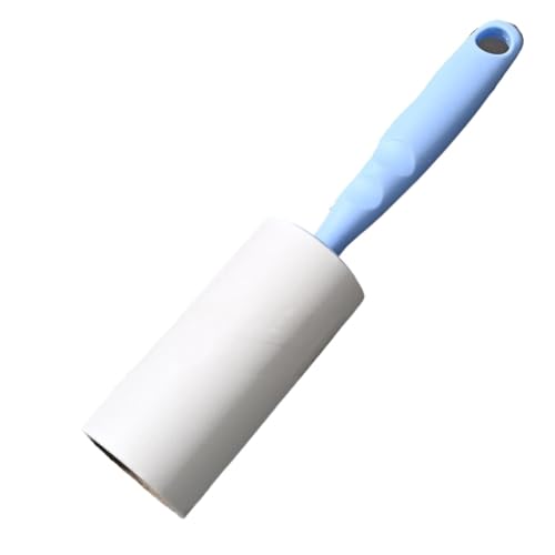 Lint Roller with Refills Sticky Remover Hair Pet Dog Clothes Sofa Dust Cleaning Remover Replaceable Roll Brush Cleaning Tool(Blue) - color: Blue