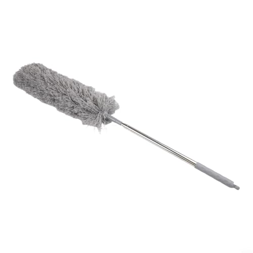 Microfiber Retractable with Telescopic for Prime Ceilings Extendable Duster Handle Grey Washable Electrostatic Dusting Tool Flexible Head 280cm(2.5M) - size: 2.5M