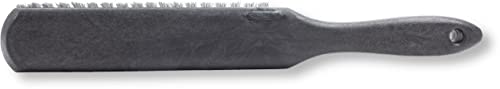 SPARTA 8 Inch Soft Counter Brush with Polyester Bristles and 5 Inch Handle, Color Coded Handheld Broom for Tables Countertops and Foodservice Surfaces, 13 Inch Overall Length, Black - color: Black