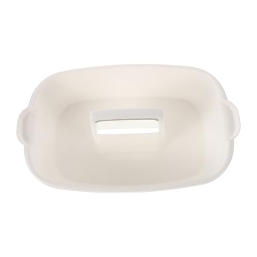 Didiseaon Housekeeping Plastic Basket Handle for Bathroom and Kitchen Versatile Storage Organizer for Cleaning Supplies Dorm Essentials and Hotel Use Convenient Handheld Tote White