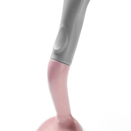Tile Tub Scrubber Brush, Non Scratch Shower Scrubber Shower Cleaning Brush Long Handle Scrub Brush for Cleaning Bathtub Shower Bathroom, Pink