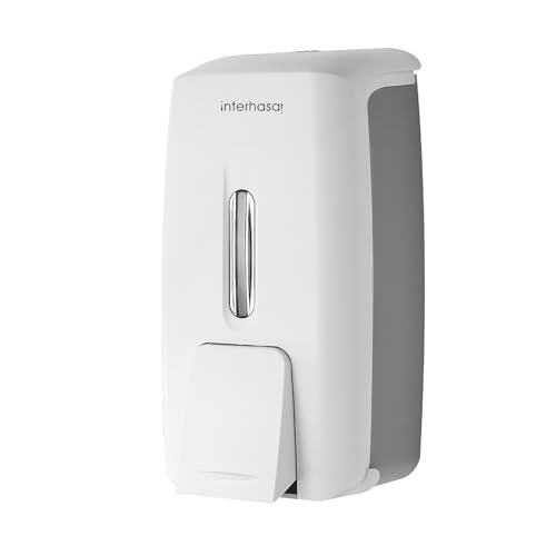 Soap Dispenser Wall Mount 28oz Commercial Hand Soap Dispenser for Bathroom Liquid Gel Hand Sanitizer Dispenser No Drilling White - color: White