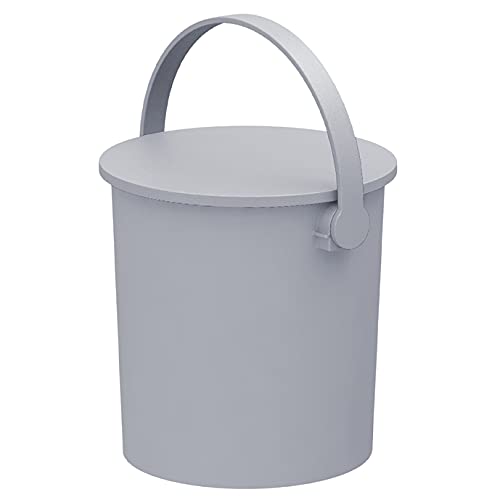 JEJ AStage Fermar Sitting Bucket, Light Gray, 6.3 gal (20 L), Interior Goods, Toy Storage, Outdoor, Load Capacity 330.7 lbs (150 kg), Width 14.6 x Depth 13.2 x Height 13.3 inches (37 x 33.5 x 33.3 cm)