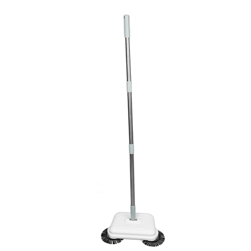 Alomejor Floor Sweeper, 2-in-1 Manual Floor Cleaner with Adjustable Handle for Hardwood Tile Quick Cleanup