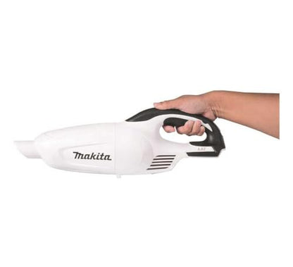 Makita XLC02ZW 18V LXT Lithium-Ion Compact Cordless Vacuum, Tool Only, White - style: Bare Tool