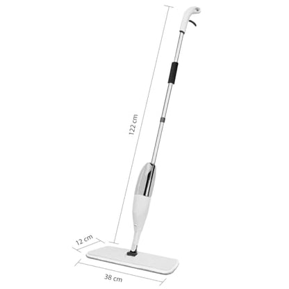 Heavy Duty Spray Mop for Floor Cleaning, Wet/Dry Use, Long Handle Flat Mop with Sprayer with Refillable Spray Bottle for Any Floor, Reusable Microfiber Pads