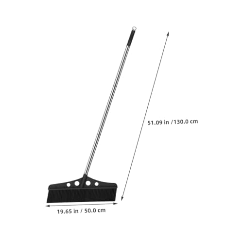 Baluue Wide Detachable Broom Handle for Efficient Outdoor Cleaning Heavy Duty Scrub Brush for Concrete Decks Patios and Gardens