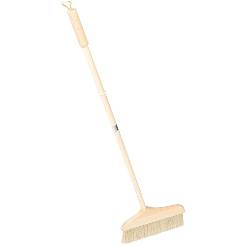 Soft Bristle Indoor Broom with Long Handle Lightweight Detachable Sweeping Brush for Home Kitchen and Office Cleaning Efficient Corner Cleaning Tool