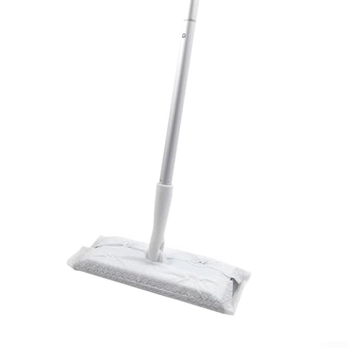 FABULETTA 2-in-1 Floor Mop And Wet Wipes Kit, Hardwood Floor Cleaning System For Wet Dry Use, Reusable Flat Mop With Disposable Pads For Home(B)