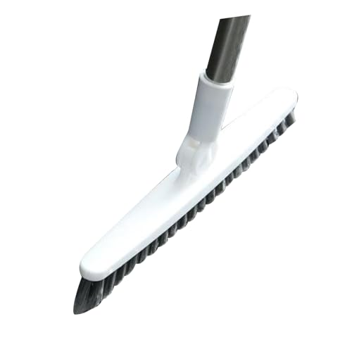 Aramox Long Handle Crevice Brush, Thoroughly Floors and Tile Grout, Effectively Remove, Easy to Hard to Corners and Drains, with Sturdy Plastic, for Bathrooms Kitchens and Toilets (White 120cm) - size: White 120cm