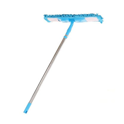 Generic 360 Deg Rotation Adjustable Length Efficient Flat Mop for All Floors, Dust Floor Mop, Stainless Steel Handle Design, Wet Dry Dual Use