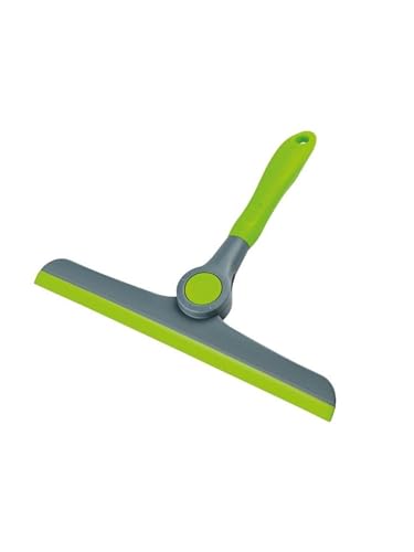 9.4" Heavy Duty Window Squeegee, Green Grey Handheld Glass Cleaner for Glass Doors, Windows, Car Windshields