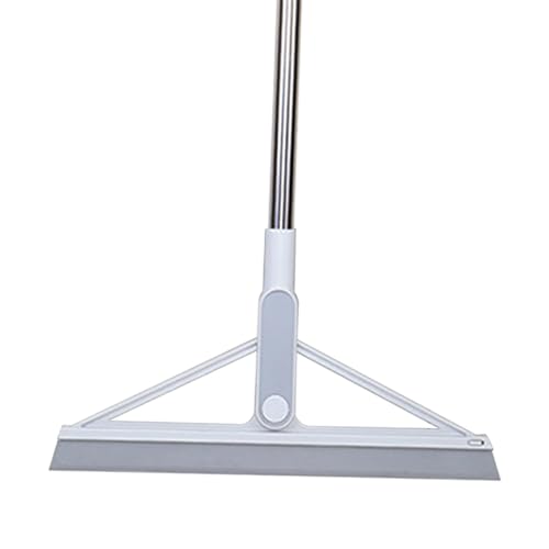 Magic Squeegee Broom for Floor - Multifunction Rubber Brooms with 41" Adjustable Handle Household Cleaning Sweeper for Pet Hair, Carpet, Water