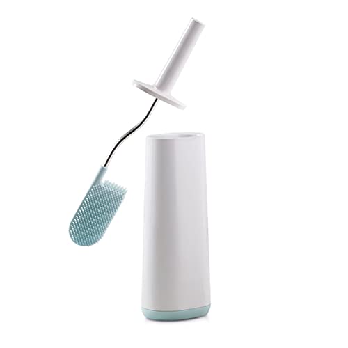 Joseph Joseph 70506 Flex Toilet Brush with Slim Holder Flexible Anti-Drip, Blue, 8.6 x 43.1 x 12.3 cm - size: 8.6 x 43.1 x 12.3 cm, style: Flex