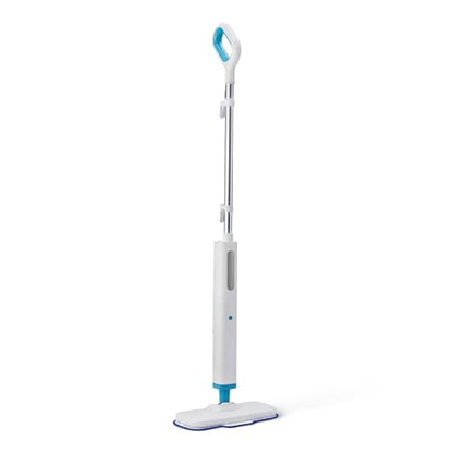 Amazon Basics Steam Mop for All Sealed Hard Floors, Heats Up in 30 Seconds, Chemical-Free Cleaning, 3 Washable Pads, 20-Foot Cord, White - style: Steam Mop