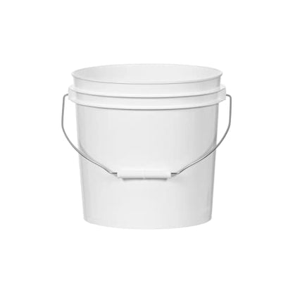 ATERET 2 Gallon White Bucket Only - All Purpose Pails- Food Grade - Made in USA - BPA Free Plastic (24 Pack) - size: 24pk - 2 Gal. (Bucket Only)