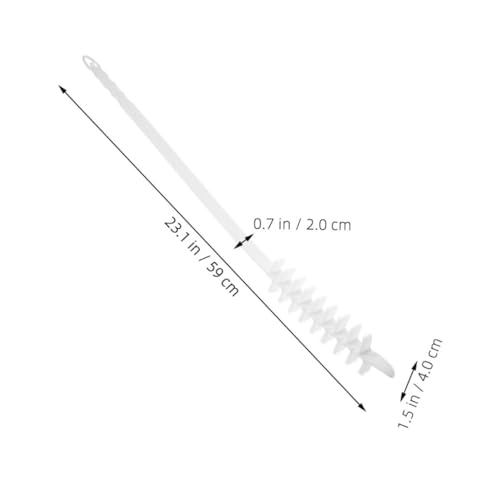 2pcs Flexible Refrigerator Coil and Washer Cleaning Brush Long Handle Hairbrush Tool for Efficient Lint Removal from Washing Machines and Dryer Vents