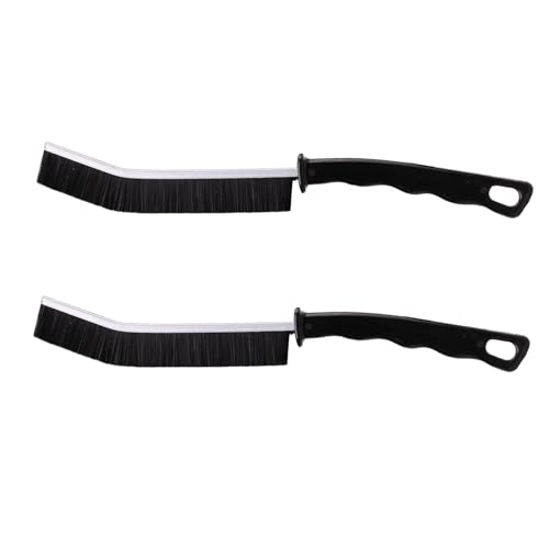 2 Pcs Crevice Cleaning Brush Hard Bristle Gap Brush Multifunctional for Bathroom Household Kitchen Tiles Window Crevice Cleaning Tool (Style 2) - style: Style 2