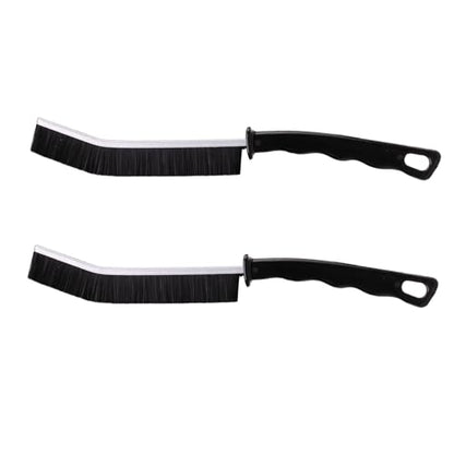 2 Pcs Crevice Cleaning Brush Hard Bristle Gap Brush Multifunctional for Bathroom Household Kitchen Tiles Window Crevice Cleaning Tool (Style 2) - style: Style 2