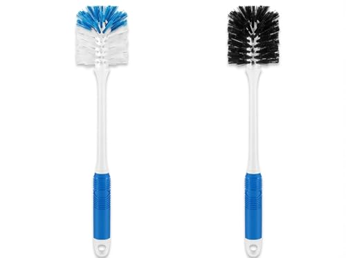Bottle Brush Cleaner Set, Long Water Bottle Brushes with Dual & Stiff Bristles for Tumblers, Cups, Glassware & Baby Bottles, 2 Pack - color: 2 Pack