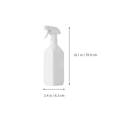 2pcs 500ml Refillable Spray Bottles Press Trigger, Plastic Square Shoulder Mist Sprayers for Household Cleaning, Plant Watering, Beauty and Hair Dressing Use