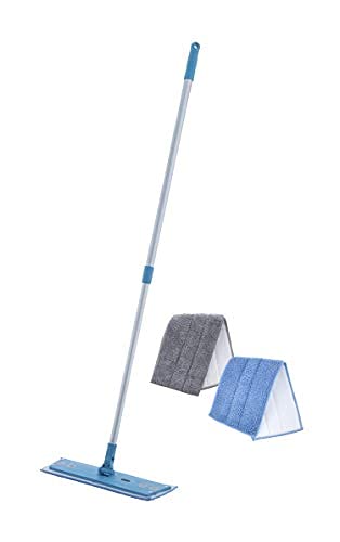 Superio Telescopic Miracle Mop with dusting and Mopping pad Refills, Kitchen, and Bath Cleaning, for Hardwood Floors, Ceramic Tiles, Linoleum - size: Mop + dusting and Mopping pad Refills