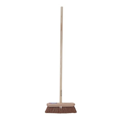 Superio Kitchen and Home Horsehair Broom With Wood Handle, Fine Premium Bristles - Heavy Duty Household Broom Easy Swiping Dust And Wisp Floors And Corners , 12" sweeping head - color: Horsehair, size: 1 Pack Wood Handle