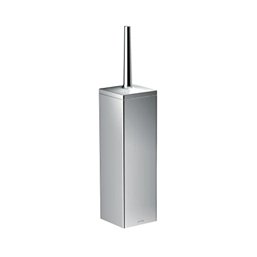 AXOR Universal Rectangular Toilet Brush Holder, Wall-Mounted in Chrome, 42655000 - color: Chrome