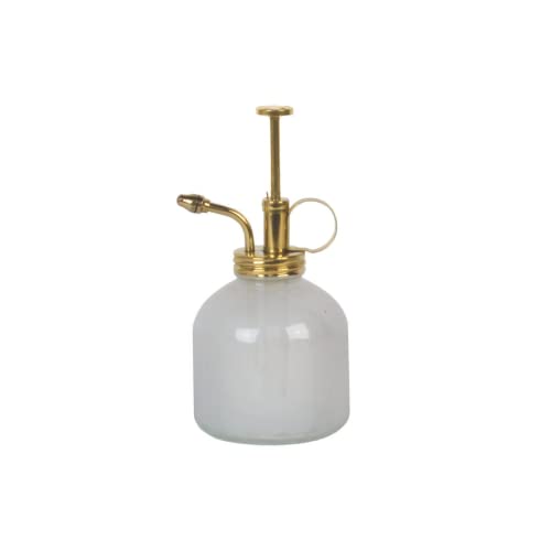 Modern Sprout Plant Mister, 8 oz Indoor Watering Can, Aesthetic Plant Sprayer & Water Mister Spray Bottle, Garden Watering Can for Seed Starting, Vintage-Inspired Gift for Green Lovers - White - color: White