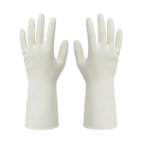 15mil Heavy Duty Reusable Nitrile Cleaning Gloves, 6 Pairs, L | 15mil Thick, 13in Long Cuff, Non PFAS, Food Safe, Chemical Resistant, Non-Slip Grip, Latex Free